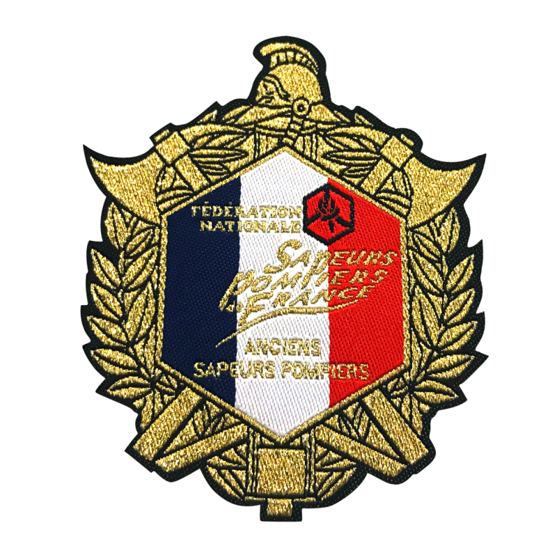 Polo marine écusson brodé ASP