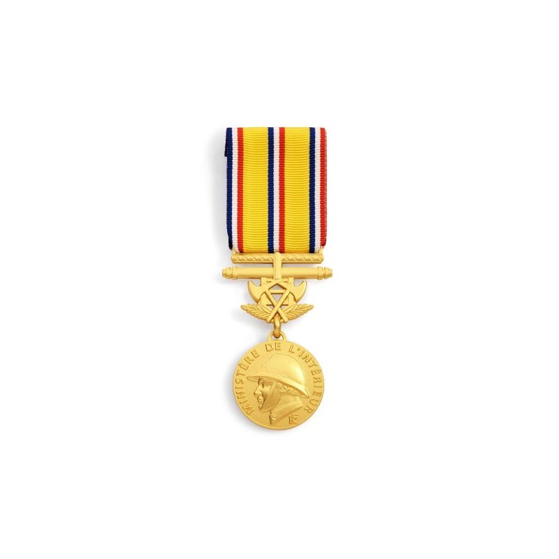 Médaille des Sapeurs-Pompiers 40 ans Grand Or