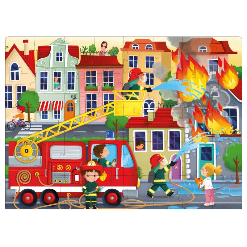 Q-Box Les Pompiers - 40 pièces