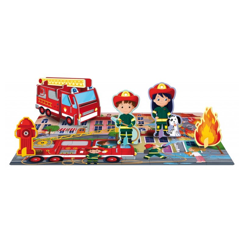 Q-Box Les Pompiers - 40 pièces