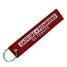 Porte-clés rouge bande brodée SPF