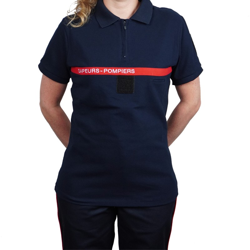 Polo F1 zippé femme