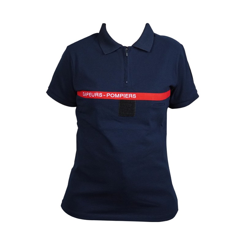 Polo F1 zippé femme