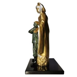 Statuette Fonte d'art - Sainte-Barbe