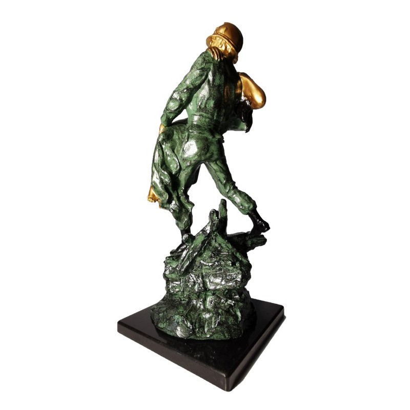 Statuette Fonte d'art - Femme sauvée