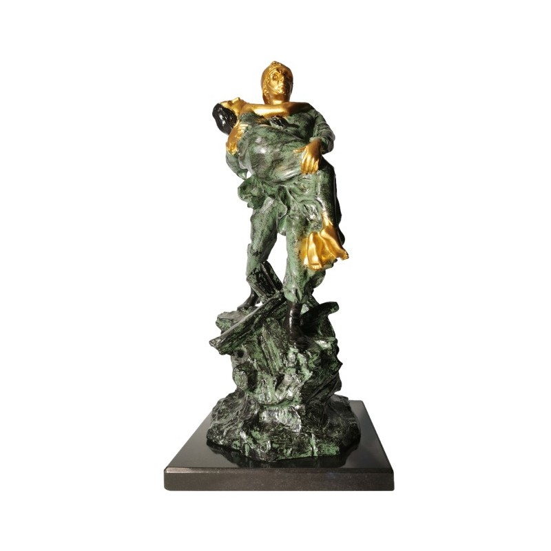 Statuette Fonte d'art - Femme sauvée