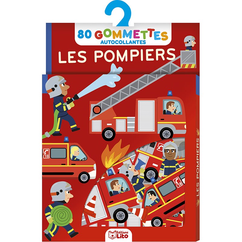 Les pompiers 80 gommettes - Editions Lito