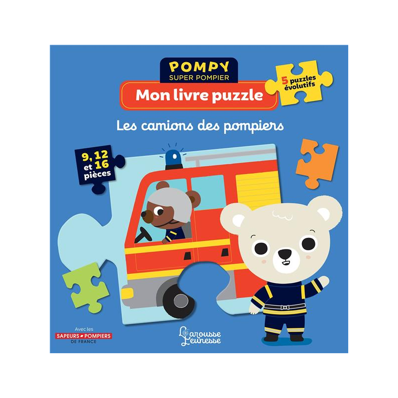 Larousse Mon Livre animé des pompiers Pompy