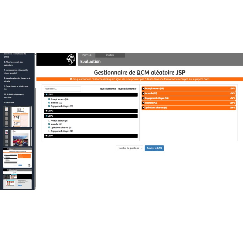 Support numérique EDOC6 Formateur JSP 4 niveaux - 1 an