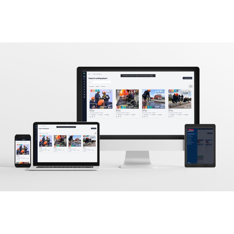 Support numérique EDOC6 Formateur JSP 4 niveaux - 1 an