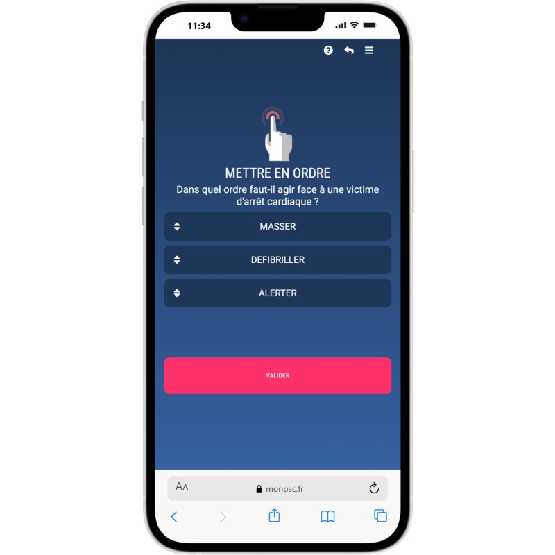 Lot de 100 codes stagiaires FOAD (Formation ouverte à distance) PSC - 1 an