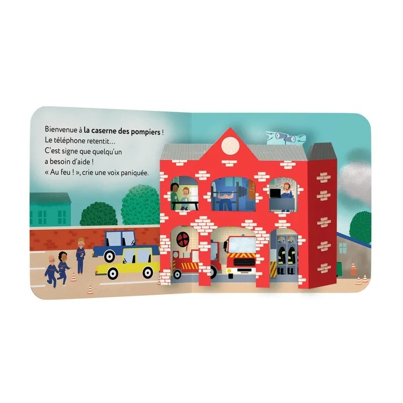 Larousse - Mes P'tits pop-up : Les pompiers
