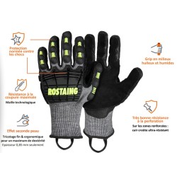 Gant pompier secours routiers et désincarcération