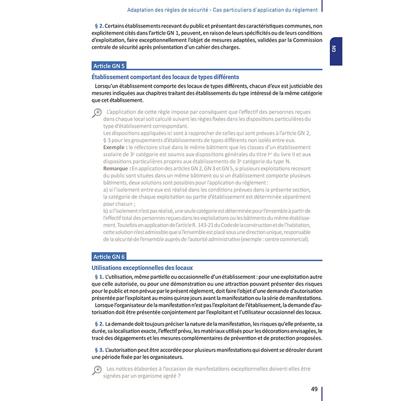 ERP - Dispositions générales commentées
