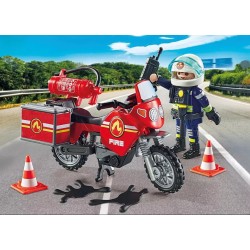 PLAYMOBIL - Pompier et moto