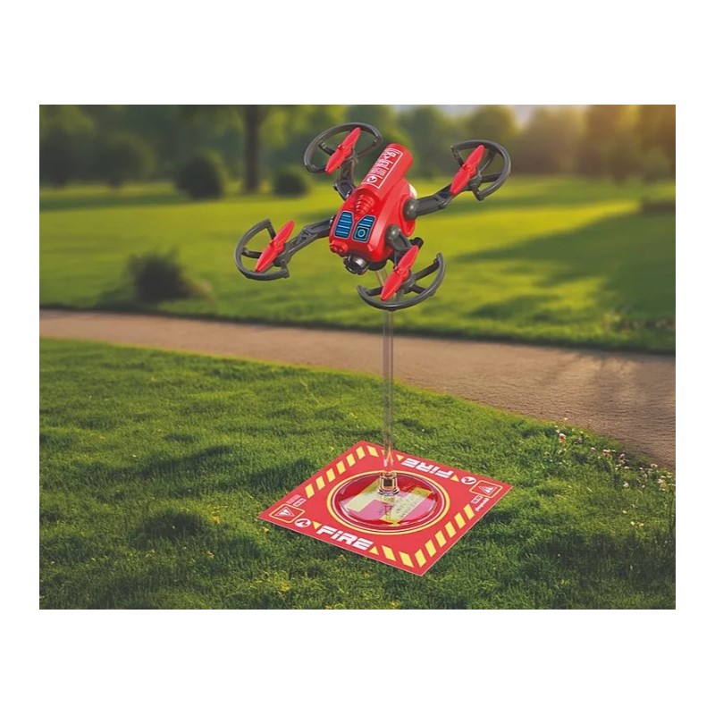 Playmobil - Drone de pompiers avec flèches d'eau