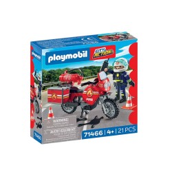 PLAYMOBIL - Pompier avec moto