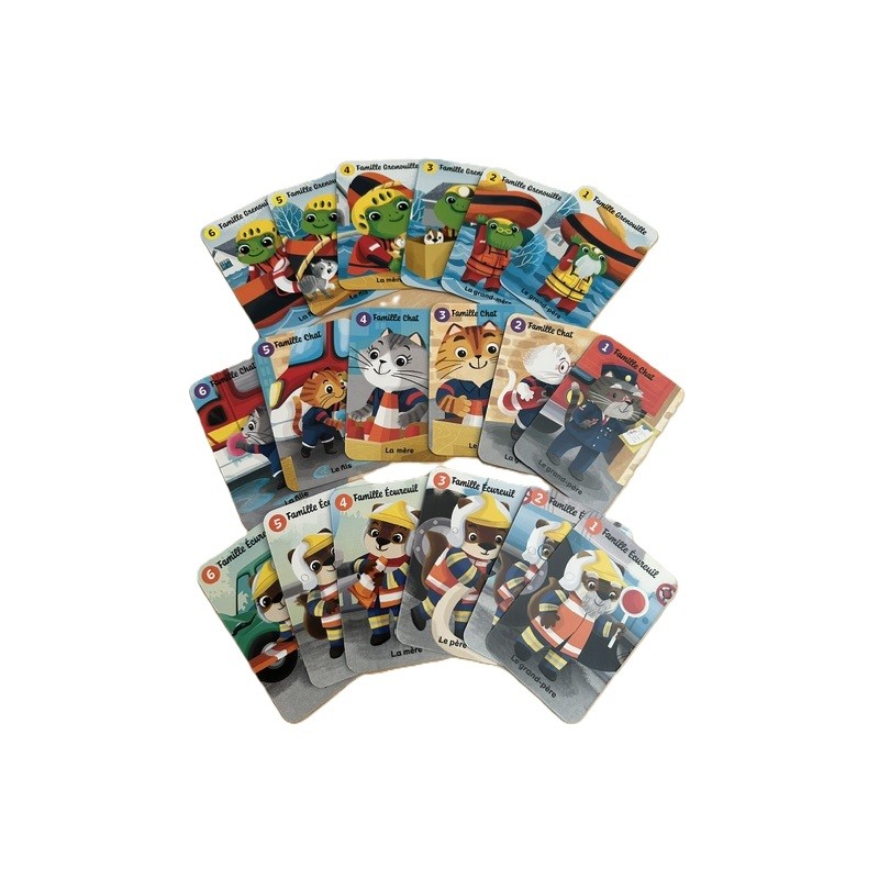Jeu de 7 familles Les Pompiers