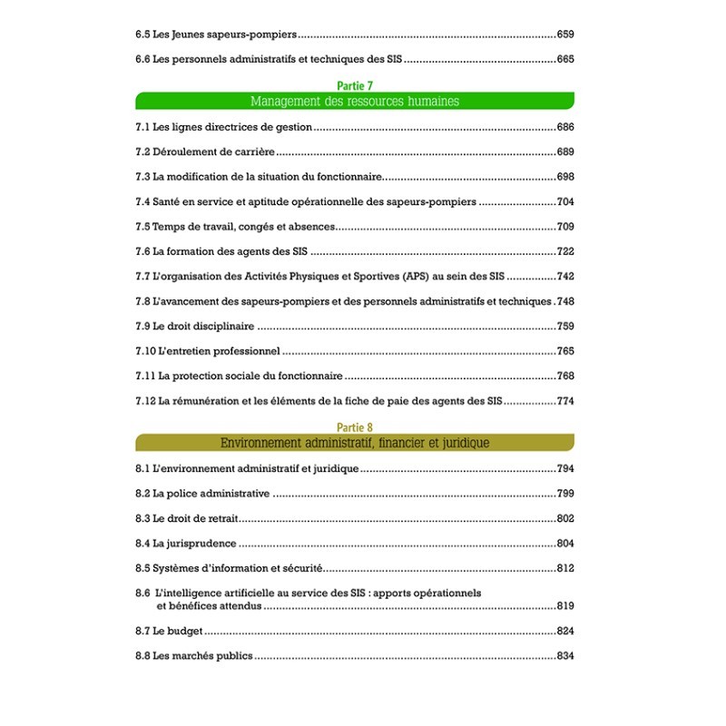 Recueil des connaissances à l'usage des officiers de Sapeurs-Pompiers - 2026