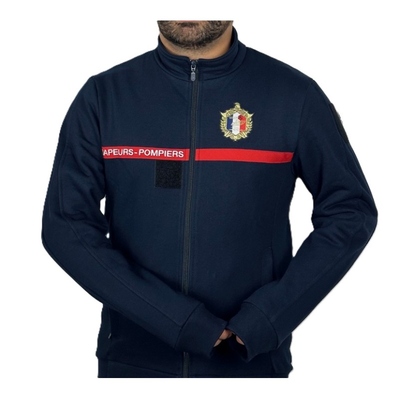 Gilet manches longues écusson brodé ASP