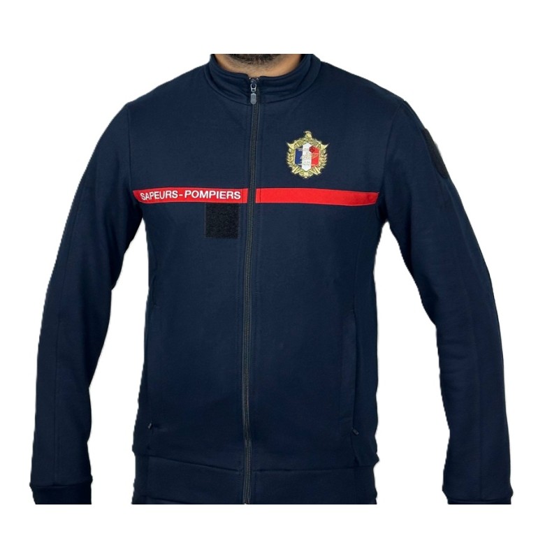 Gilet manches longues écusson brodé ASP