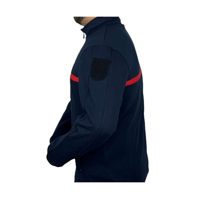 Gilet manches longues écusson brodé ASP