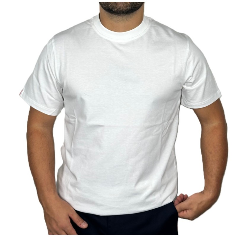 Tee-shirt blanc ruban tricolore