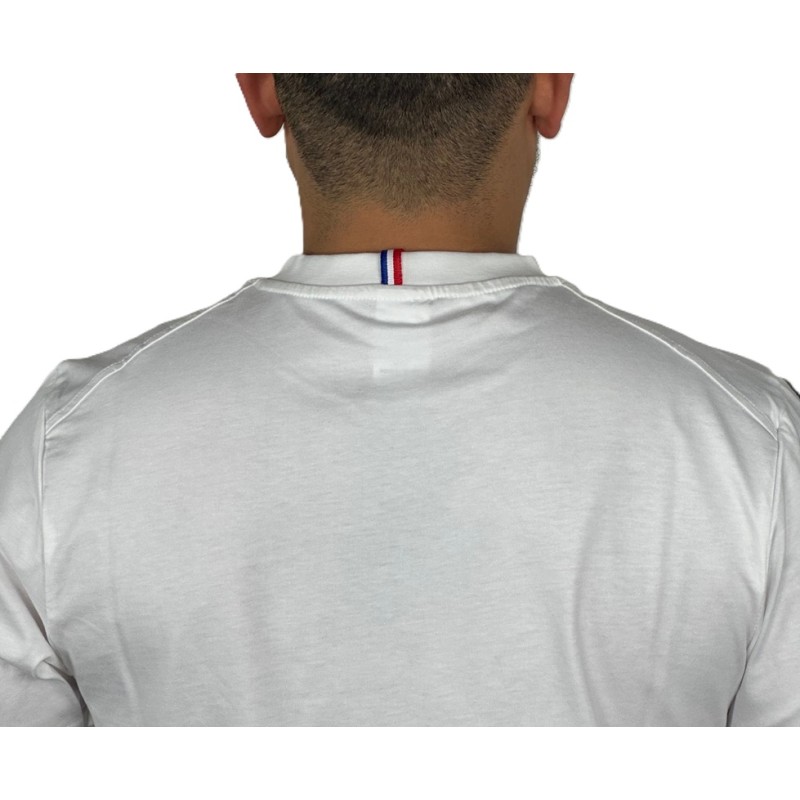 Tee-shirt blanc ruban tricolore
