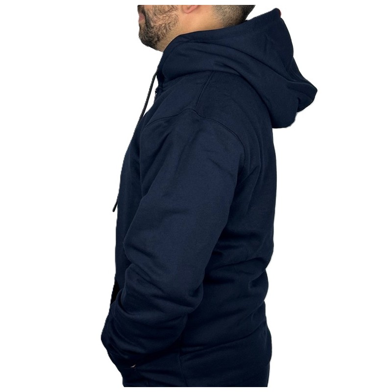 Sweat-shirt marine ruban tricolore