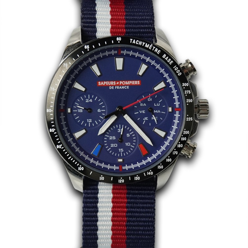 Montre Homme DBD Édition Pompier Limitée - Boîtier Acier Argenté - Étanche 50m - Rare Occasion